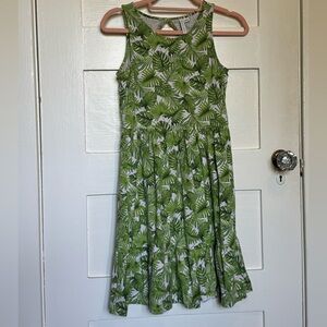 Janie and Jack Tropical Green Midi Dress